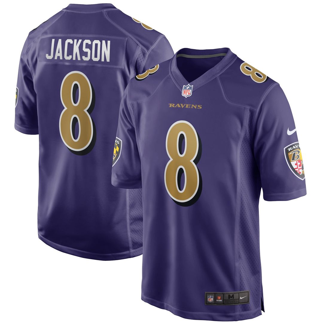 Lamar Jackson Baltimore Ravens Black Alternate Game Jersey
