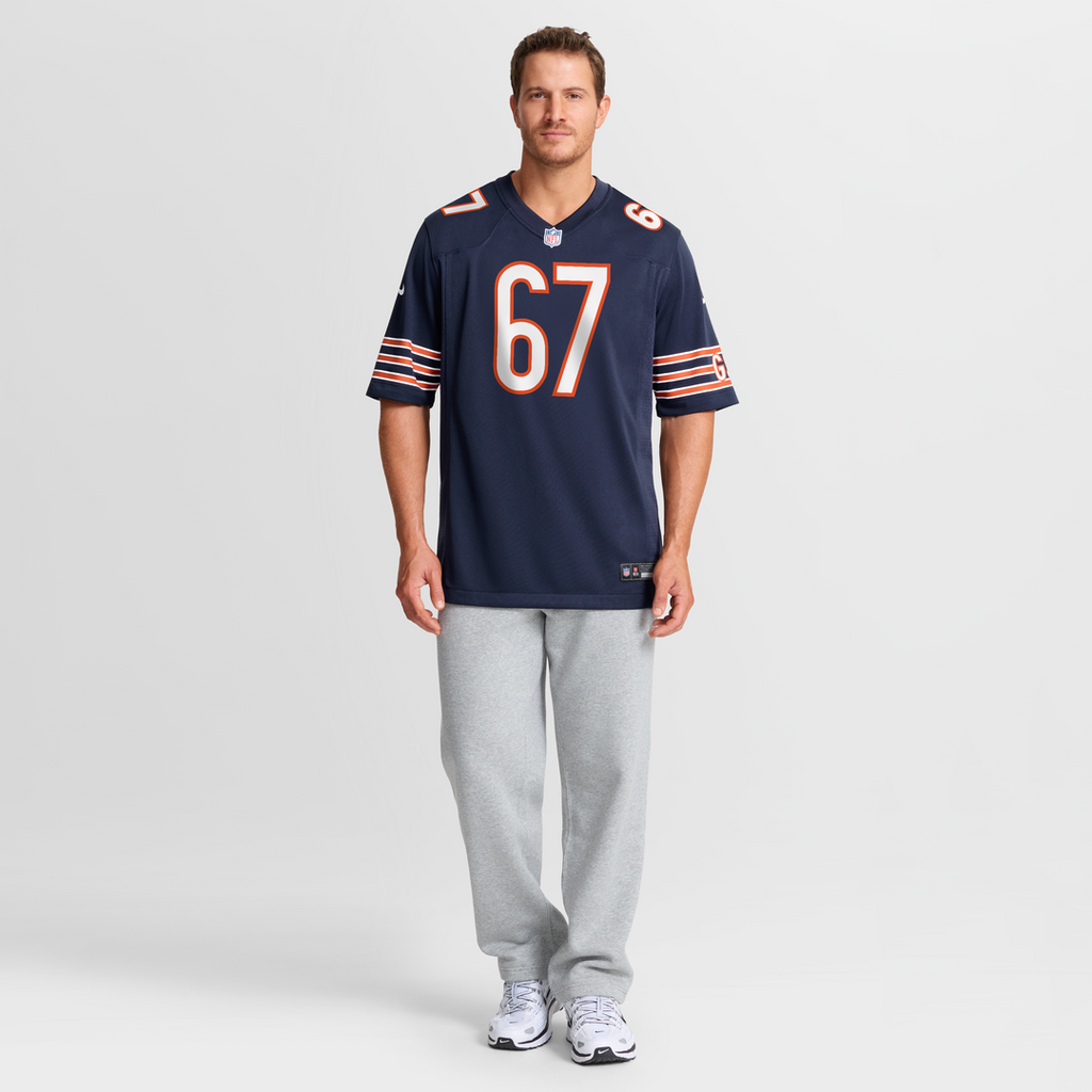Garrett Bradbury Chicago Bears Navy Team Game Jersey
