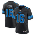 Jared Goff Detroit Lions Black 2nd Alternate Game Jersey