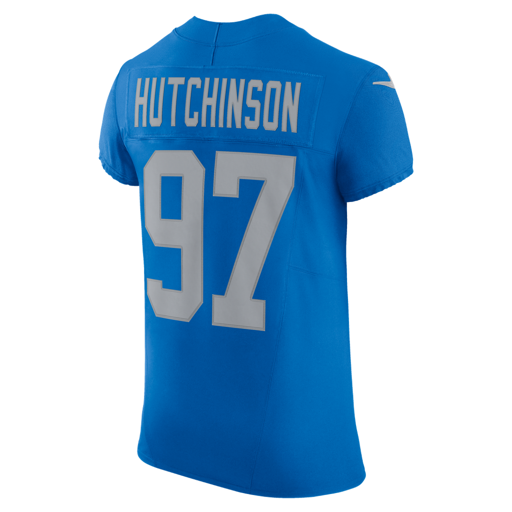 Aidan Hutchinson Detroit Lions Blue Alternate Vapor F.U.S.E. Elite Jersey