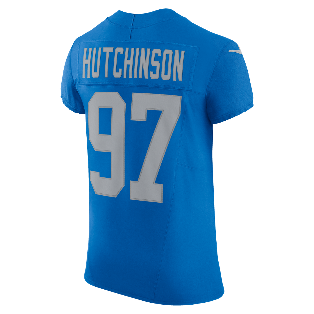 Aidan Hutchinson Detroit Lions Blue Alternate Vapor F.U.S.E. Elite Jersey