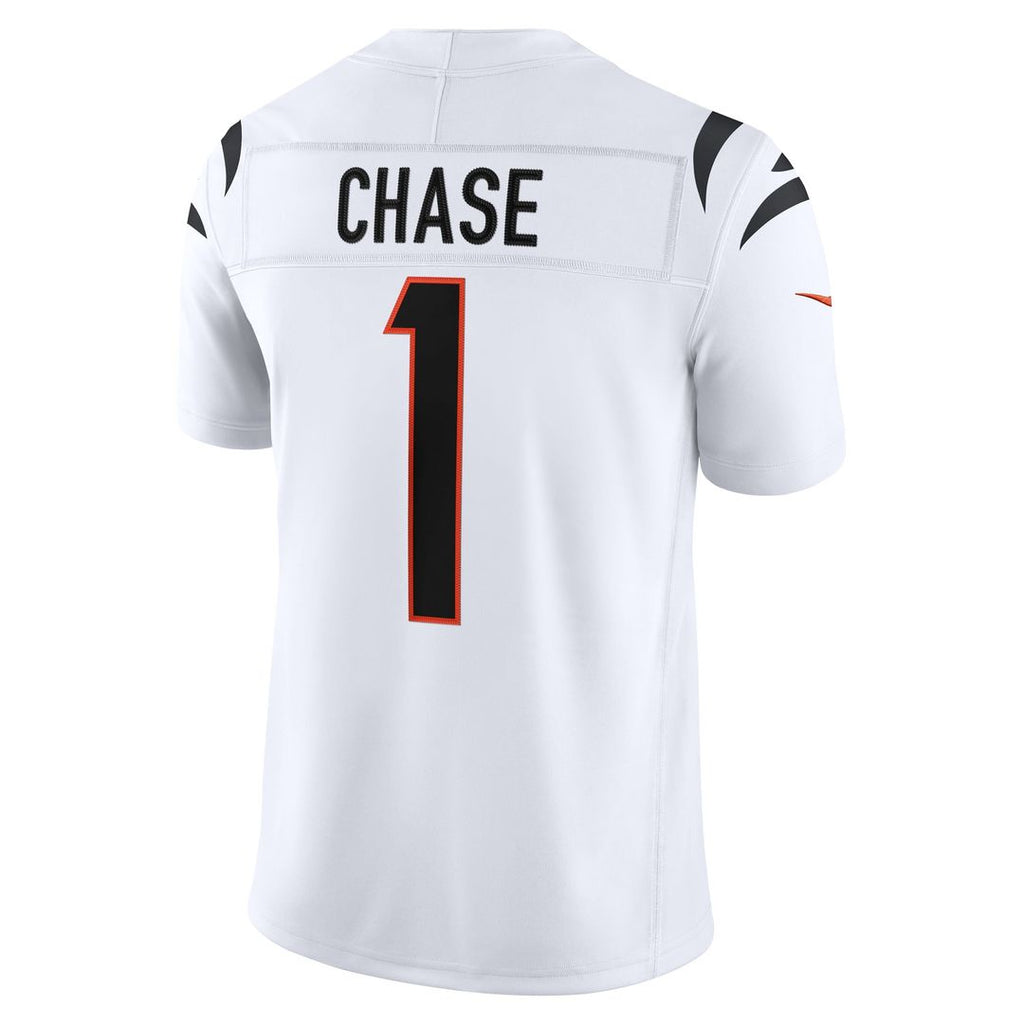 Ja'Marr Chase Cincinnati Bengals White Vapor F.U.S.E. Stitched Limited Jersey
