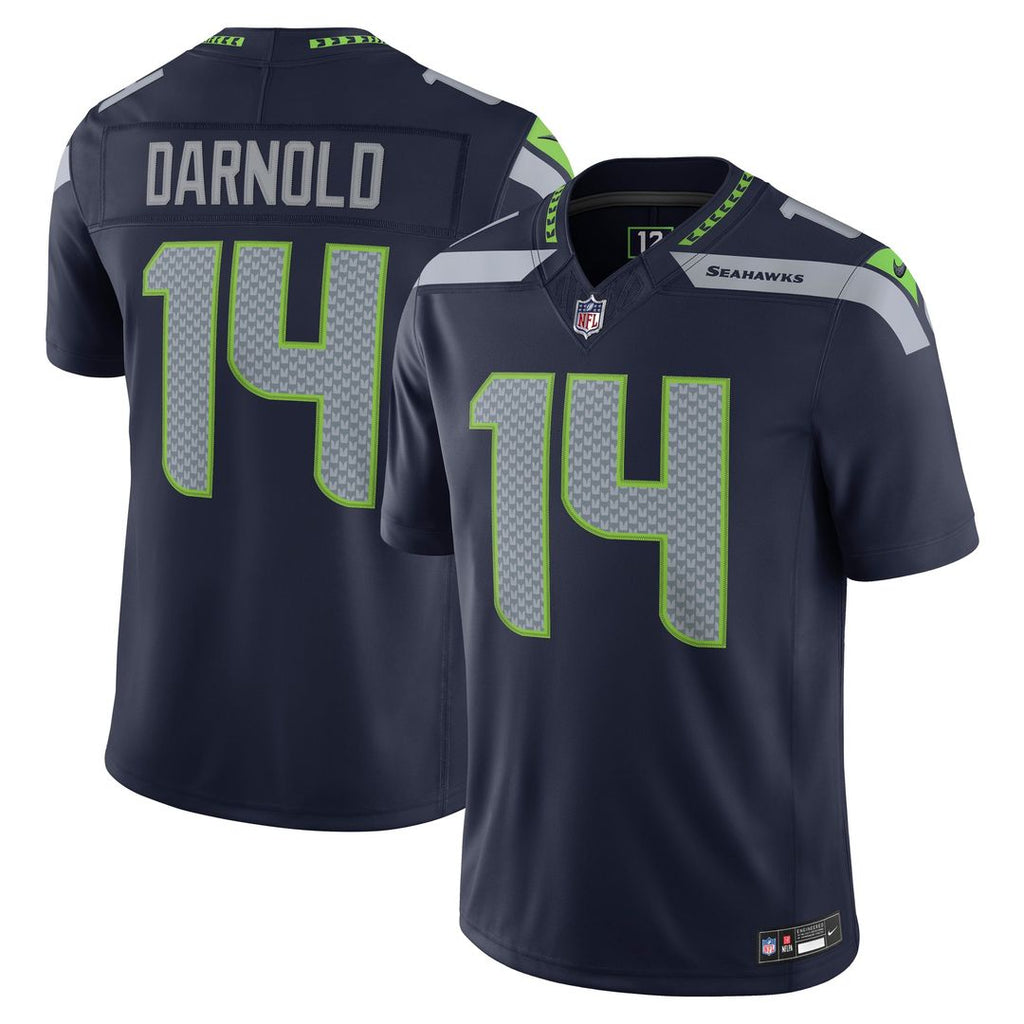 Sam Darnold Seattle Seahawks College Navy Team Vapor F.U.S.E. Stitched Limited Jersey