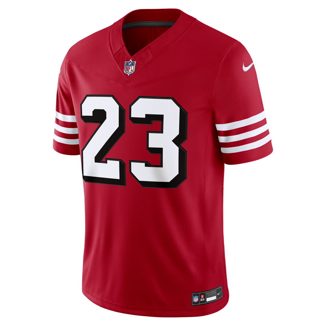 Christian McCaffrey San Francisco 49ers Scarlet Alternate Vapor F.U.S.E. Stitched Limited Jersey