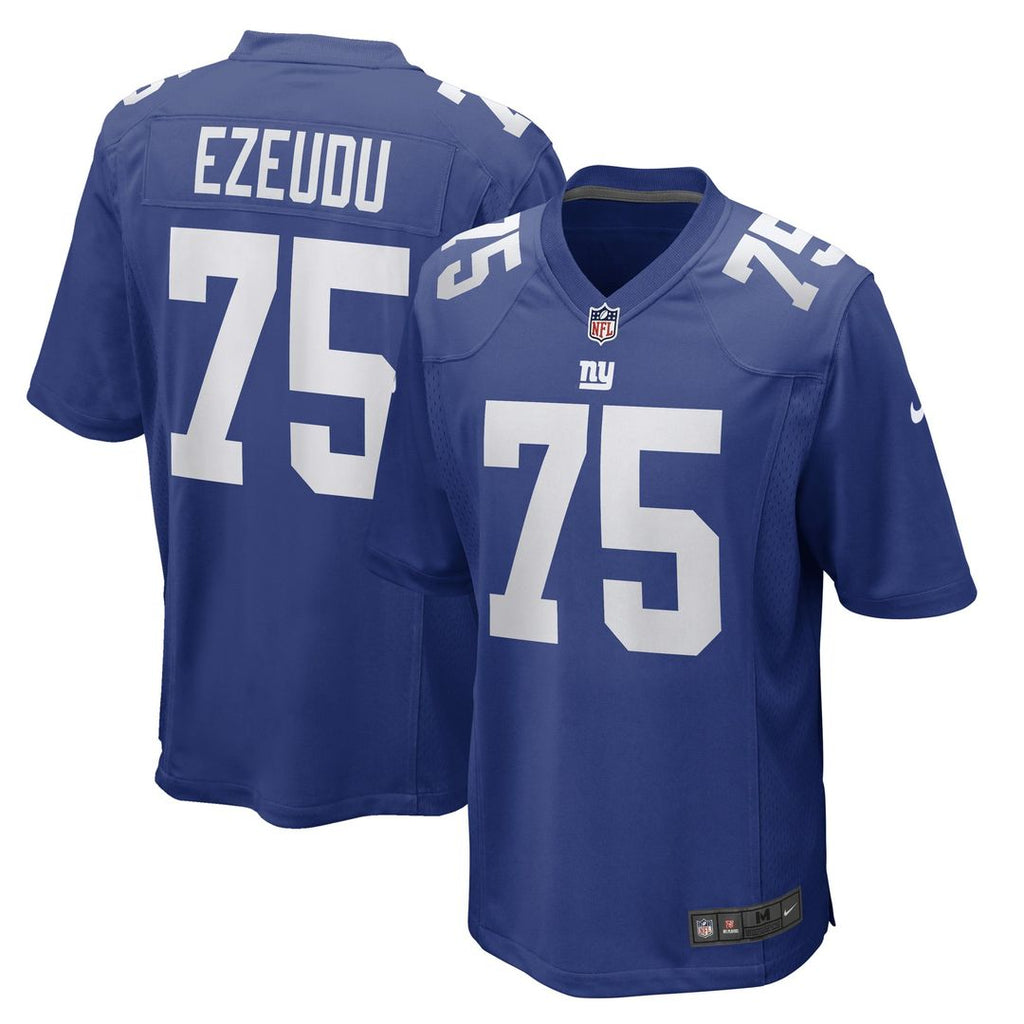 Joshua Ezeudu New York Giants Royal Game Player Jersey