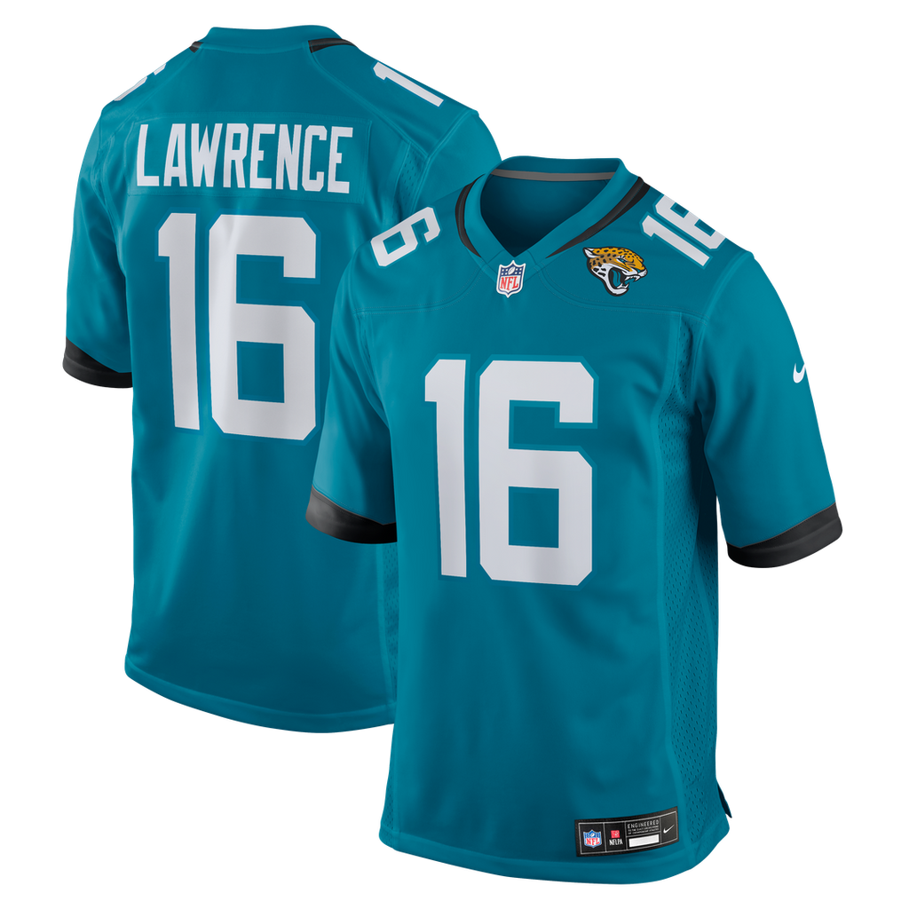 Trevor Lawrence Jacksonville Jaguars Teal Game Jersey
