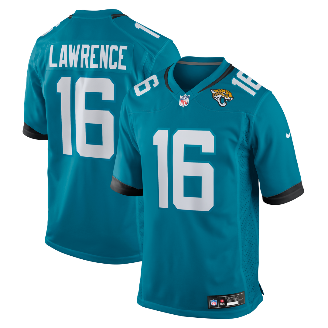 Trevor Lawrence Jacksonville Jaguars Teal Game Jersey