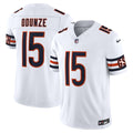 Rome Odunze Chicago Bears White Vapor F.U.S.E. Stitched Limited Jersey