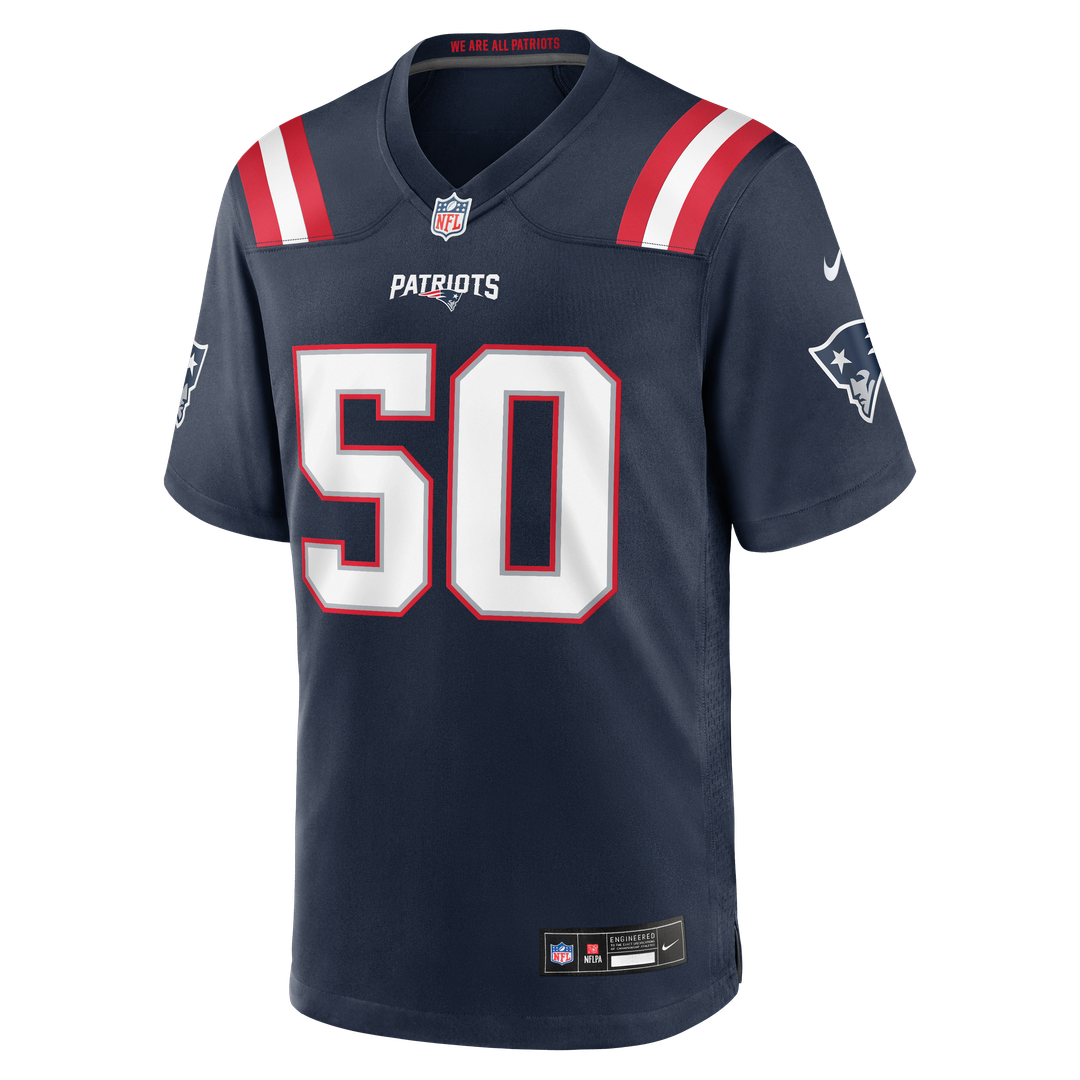 Mike Vrabel New England Patriots Navy Game Retired Player Jersey