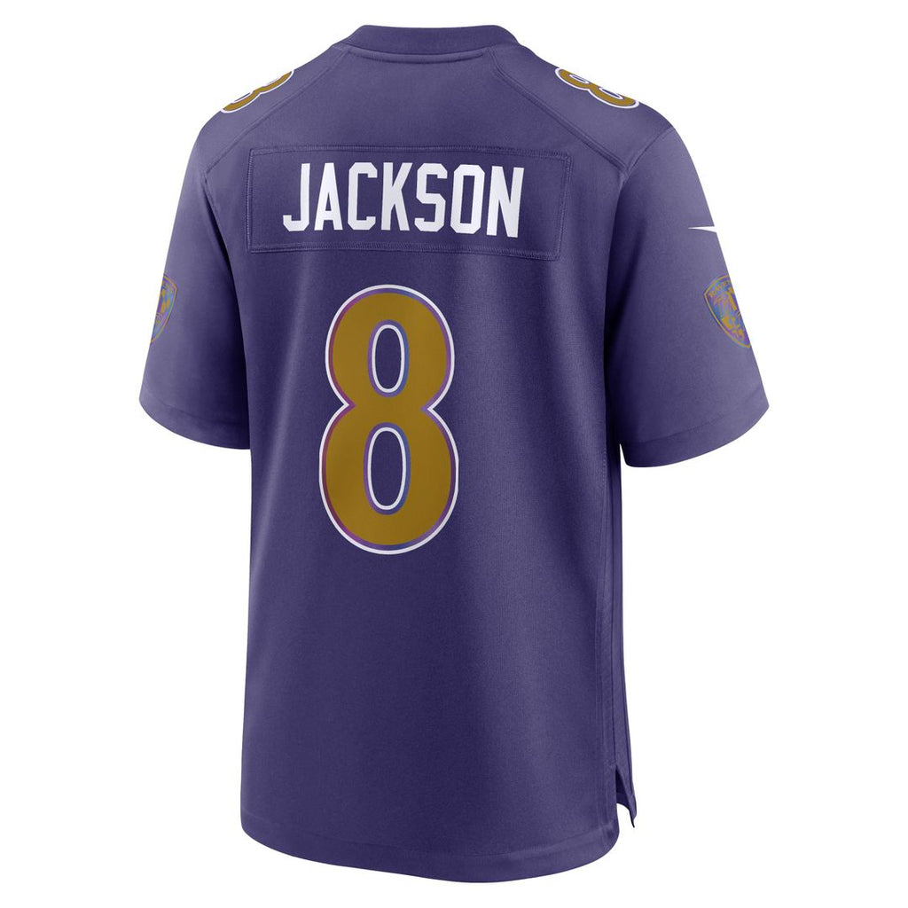 Lamar Jackson Baltimore Ravens Purple Alternate Game Jersey
