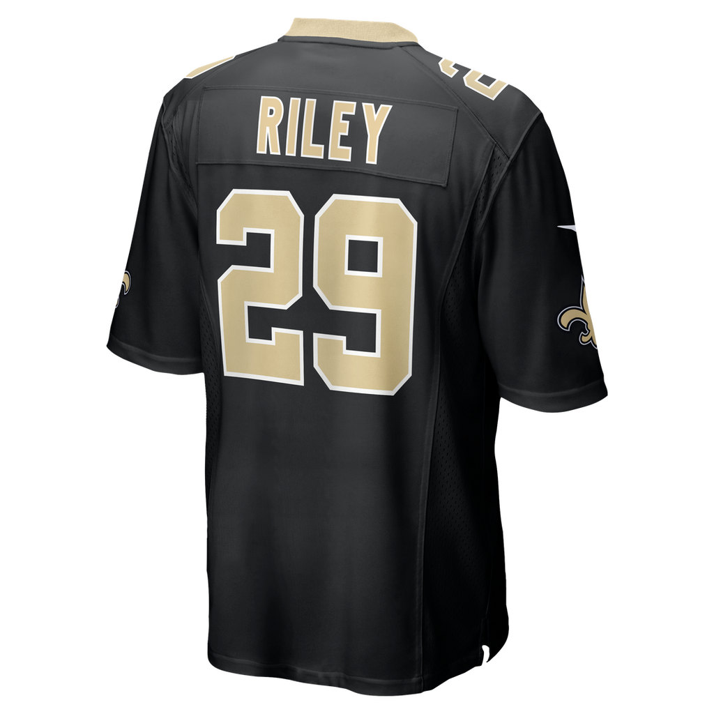 Quincy Riley New Orleans Saints Black Team Game Jersey