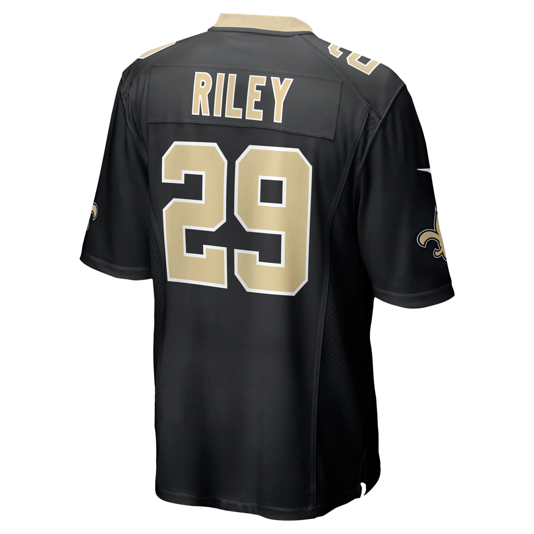 Quincy Riley New Orleans Saints Black Team Game Jersey