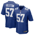 Chauncey Golston New York Giants Royal Team Game Jersey
