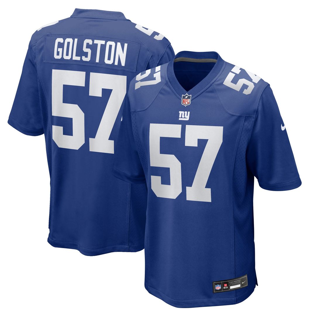 Chauncey Golston New York Giants Royal Team Game Jersey