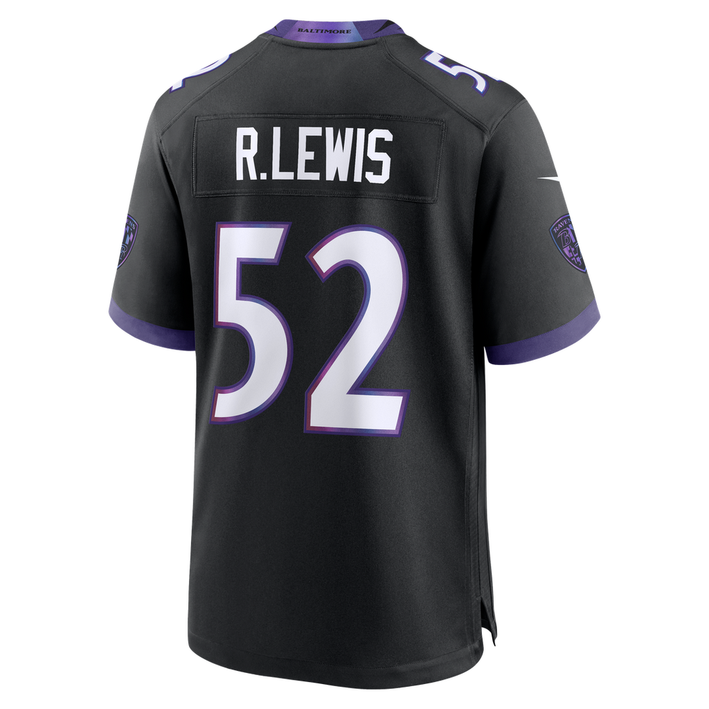 Ray Lewis Baltimore Ravens Black Alternate Retired Player Game Jersey