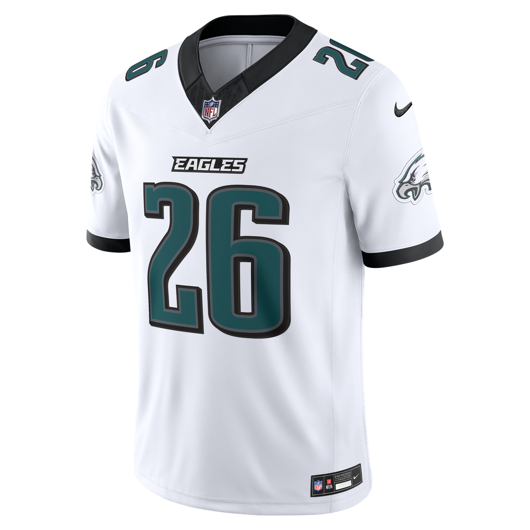 Saquon Barkley Philadelphia Eagles White Vapor F.U.S.E. Stitched Limited Jersey