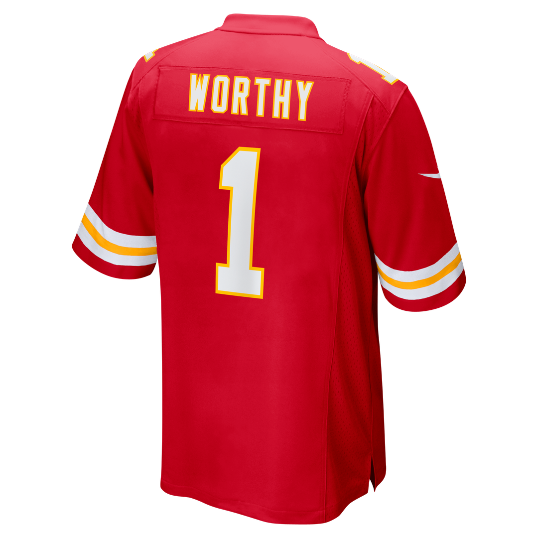 Xavier Worthy Kansas City Chiefs Red Player Game Jersey