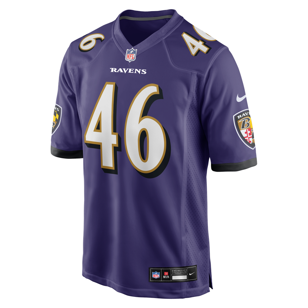 Nick Moore Baltimore Ravens Purple Game Jersey
