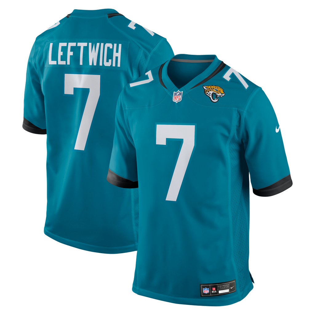 Byron Leftwich Jacksonville Jaguars Teal Retired Player Game Jersey