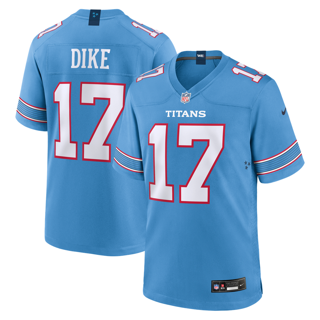 Chimere Dike Tennessee Titans Light Blue Team Game Jersey