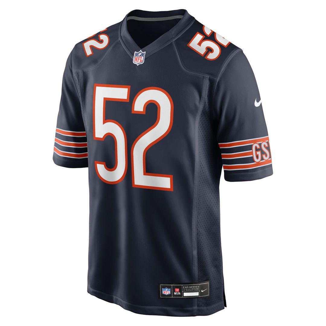 Drew Dalman Chicago Bears Navy Team Game Jersey