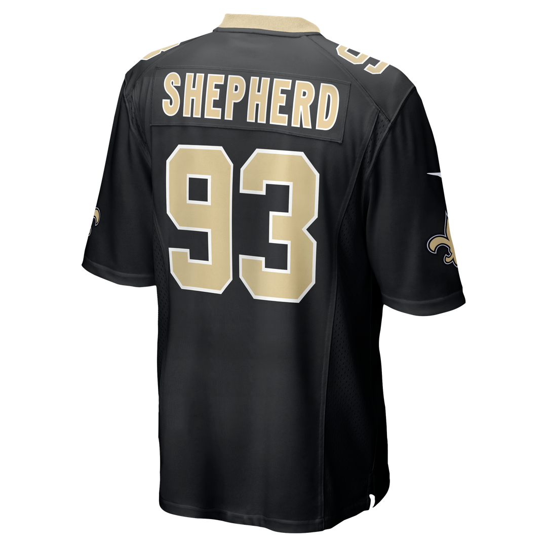 Nathan Shepherd New Orleans Saints Black Game Jersey