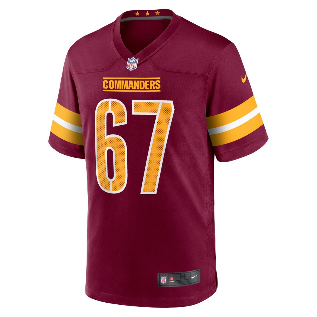 Nick Allegretti Washington Commanders Burgundy Game Jersey