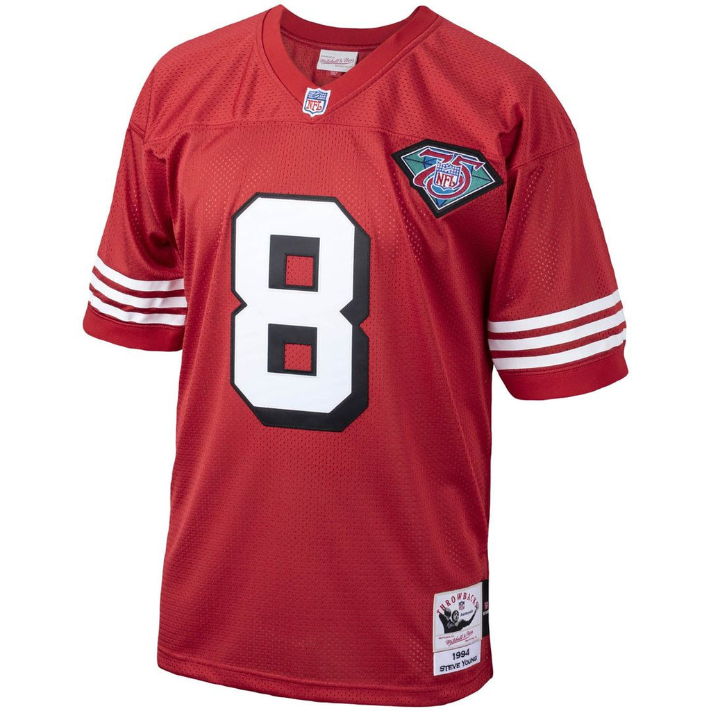 Steve Young San Francisco 49ers 1994 Scarlet Authentic Throwback Retired Player Jersey