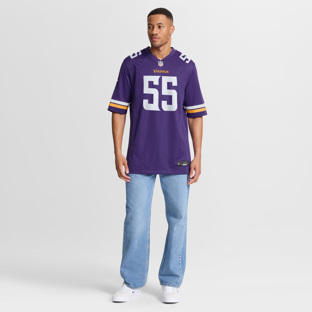 Eric Wilson Minnesota Vikings Purple Team Game Jersey