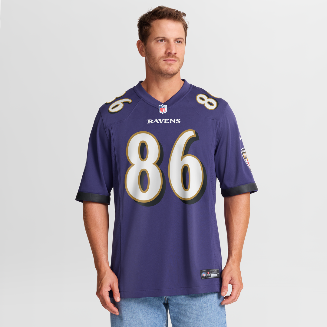Cornelius Johnson Baltimore Ravens Purple Team Game Jersey
