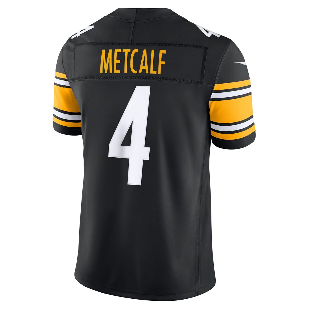 DK Metcalf Pittsburgh Steelers Black Team Vapor F.U.S.E. Stitched Limited Jersey