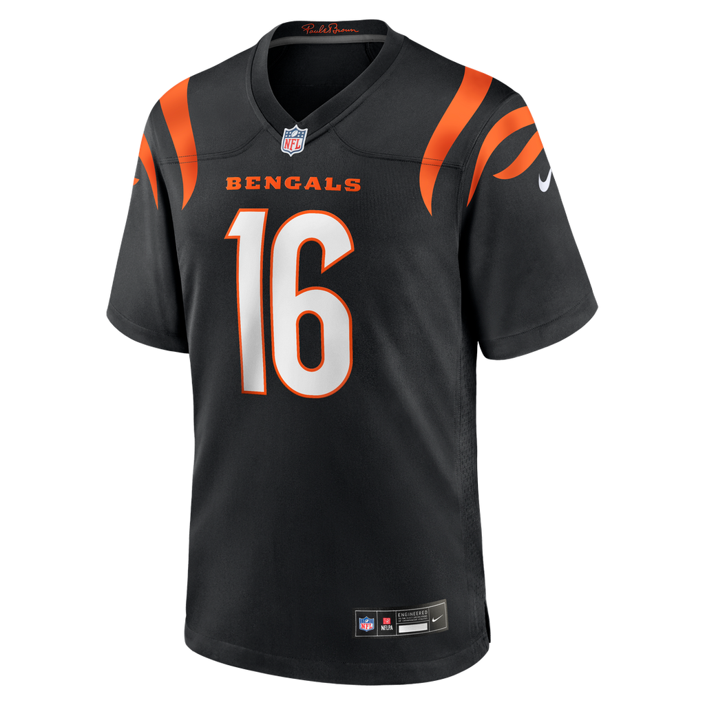 Joe Flacco Cincinnati Bengals Black Team Game Jersey