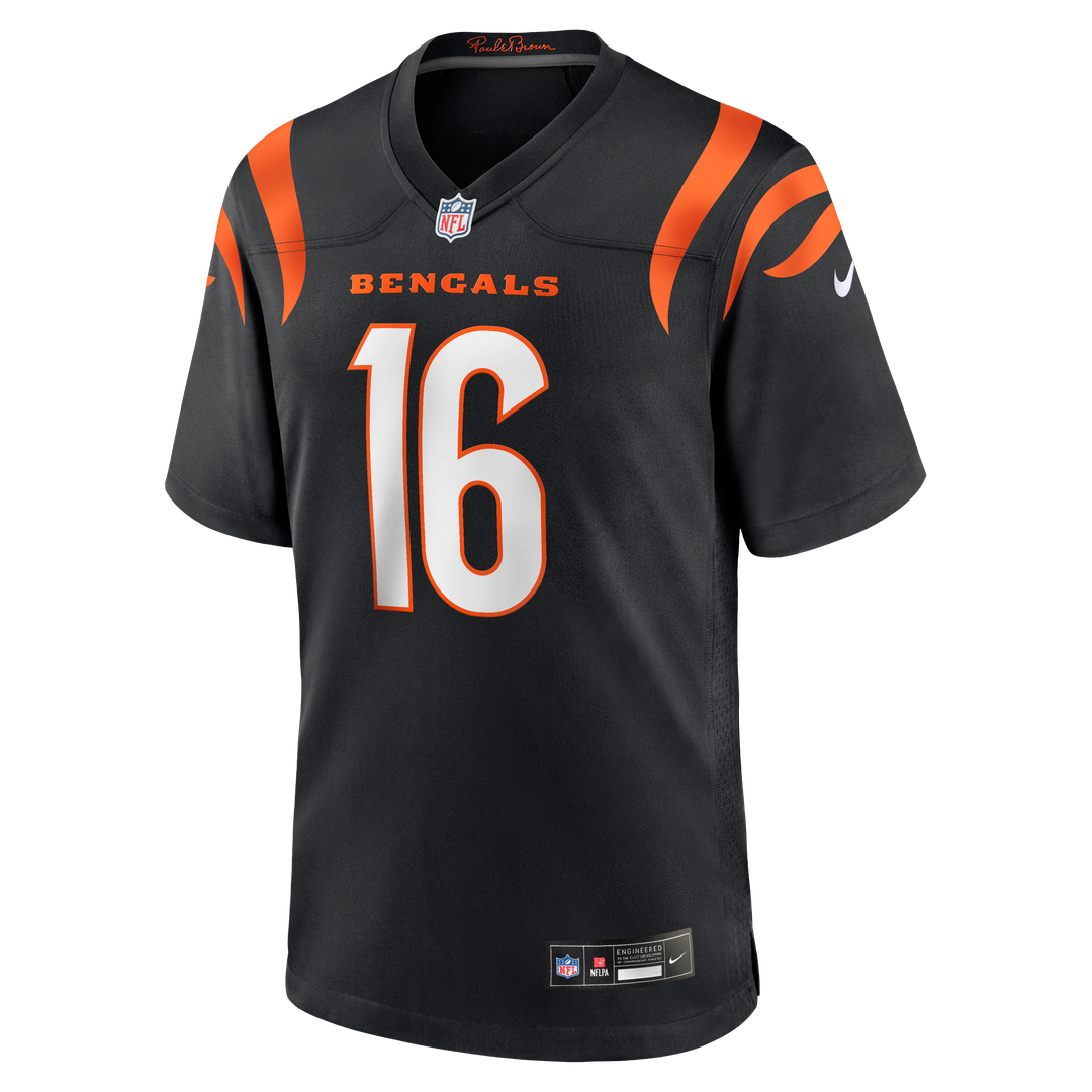 Joe Flacco Cincinnati Bengals Black Team Game Jersey