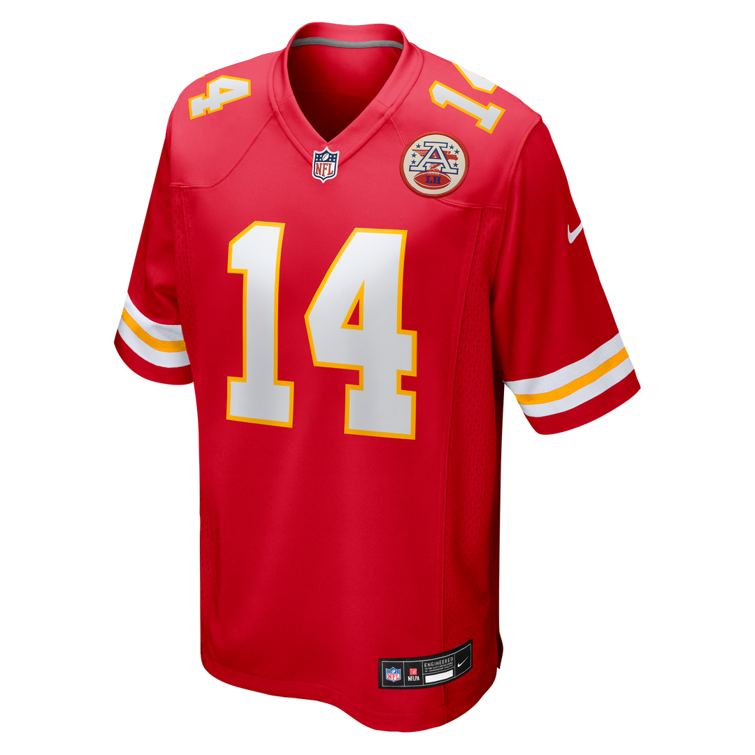 Garrett Nussmeier Kansas City Chiefs Red Game Jersey