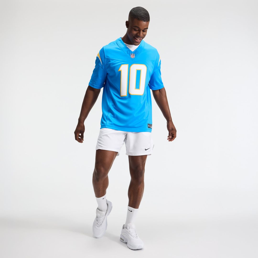 Justin Herbert Los Angeles Chargers Powder Blue Team Vapor F.U.S.E. Stitched Limited Jersey