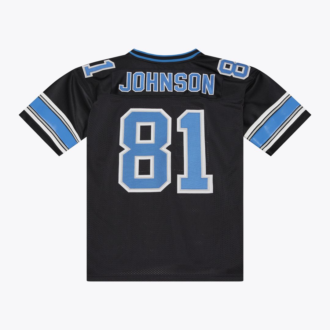 Calvin Johnson Detroit Lions Black 2007 Authentic Throwback Jersey