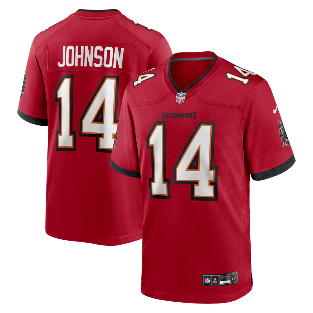 Brad Johnson Tampa Bay Buccaneers Red Game Retired Player Jersey