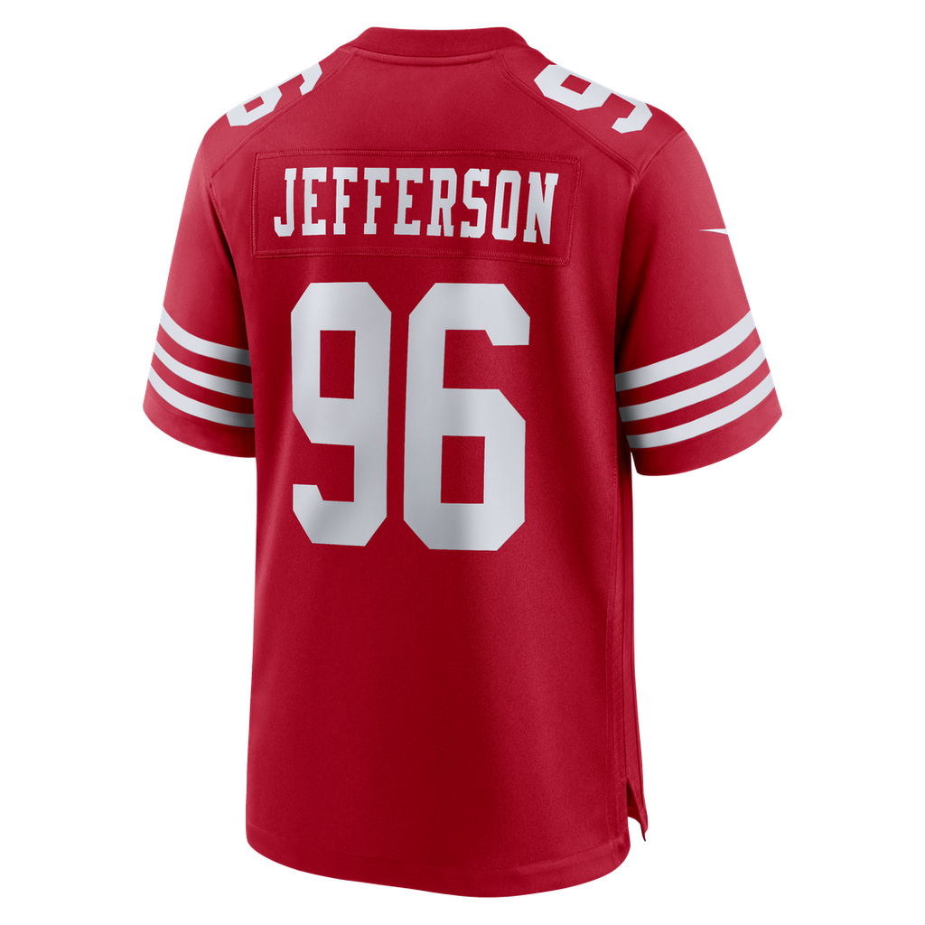 Jordan Jefferson San Francisco 49ers Scarlet Team Game Jersey