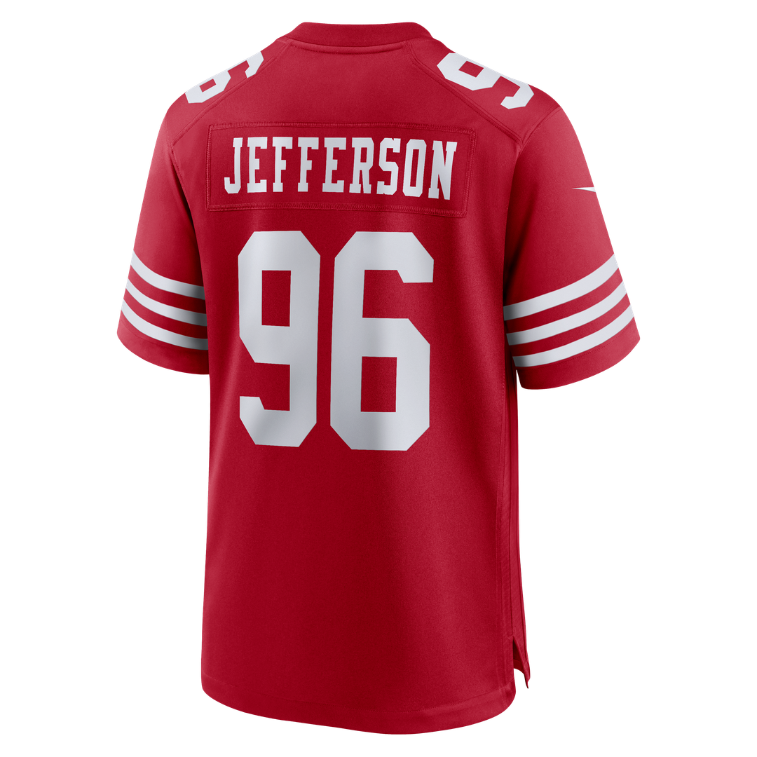 Jordan Jefferson San Francisco 49ers Scarlet Team Game Jersey