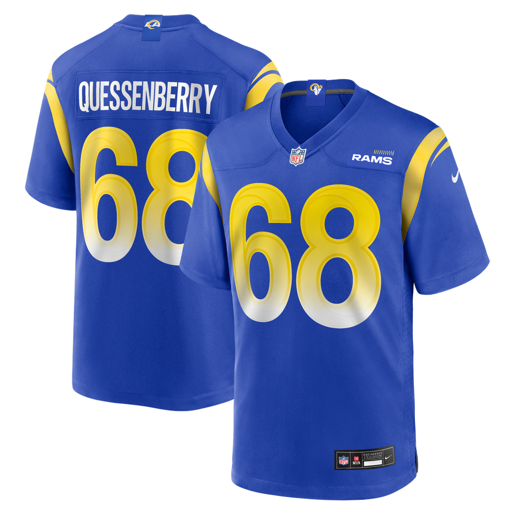 David Quessenberry Los Angeles Rams Royal Team Game Jersey