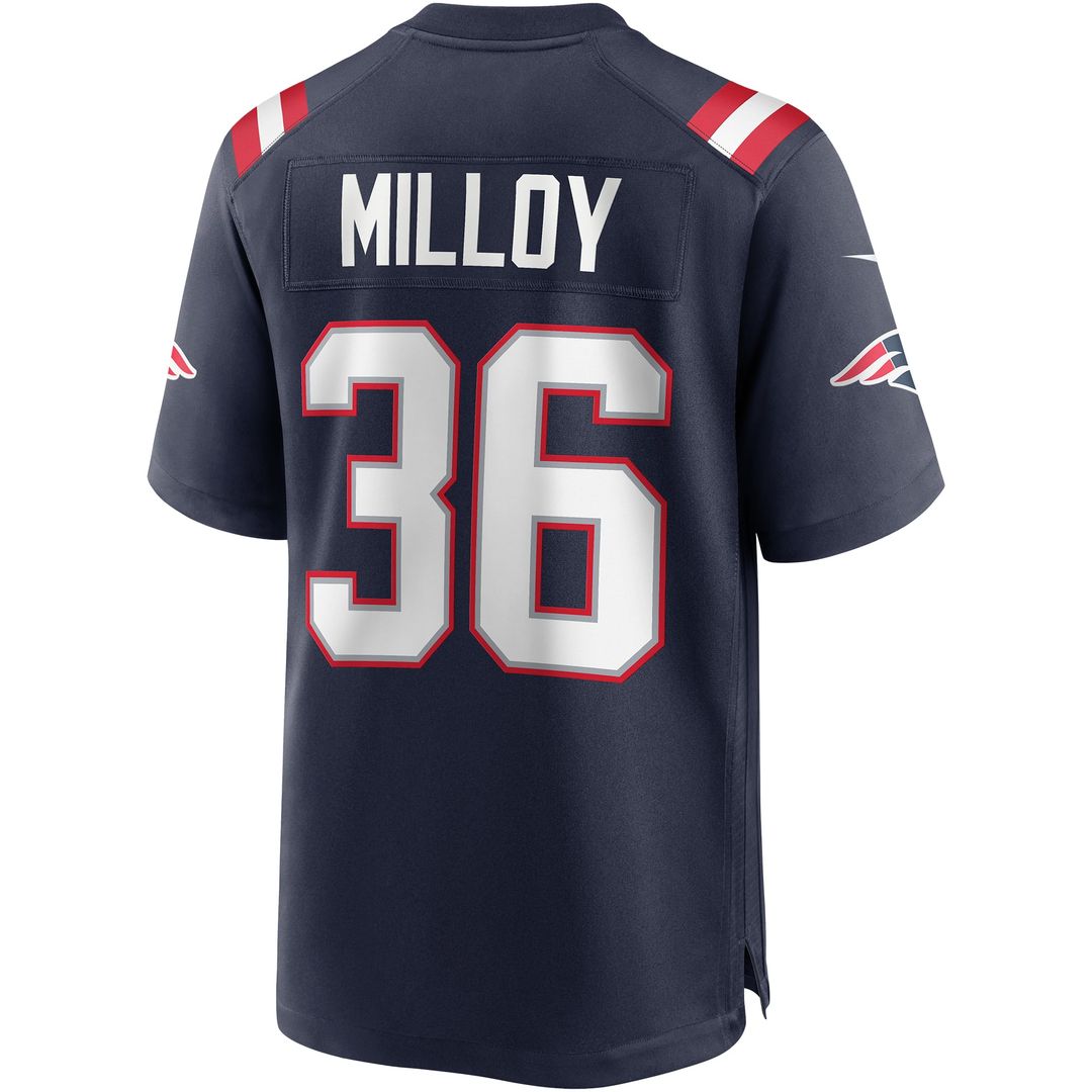 Lawyer Milloy New England Patriots Navy Game Retired Player Jersey