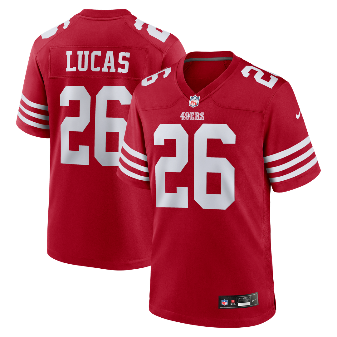 Chase Lucas San Francisco 49ers Scarlet Team Game Jersey