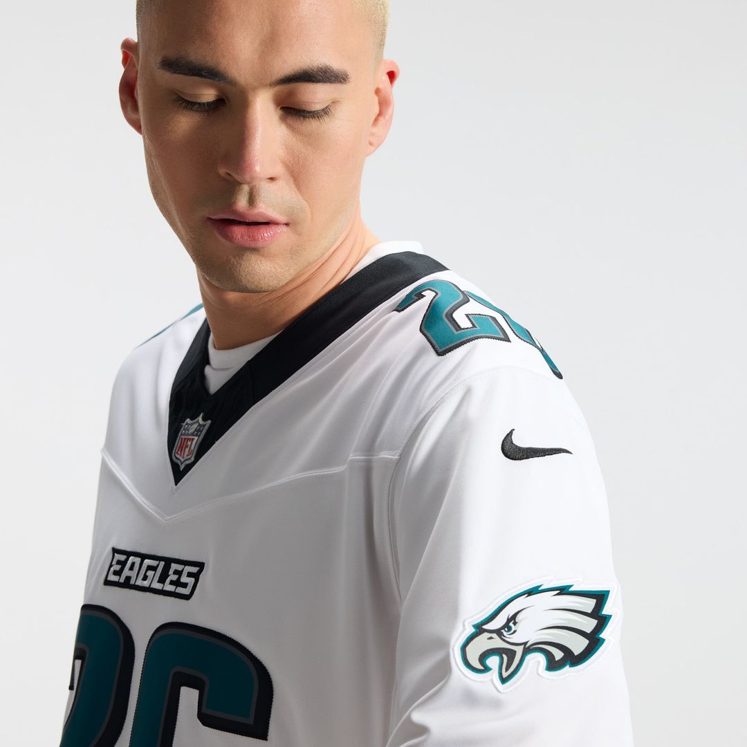 Saquon Barkley Philadelphia Eagles White Vapor F.U.S.E. Stitched Limited Jersey