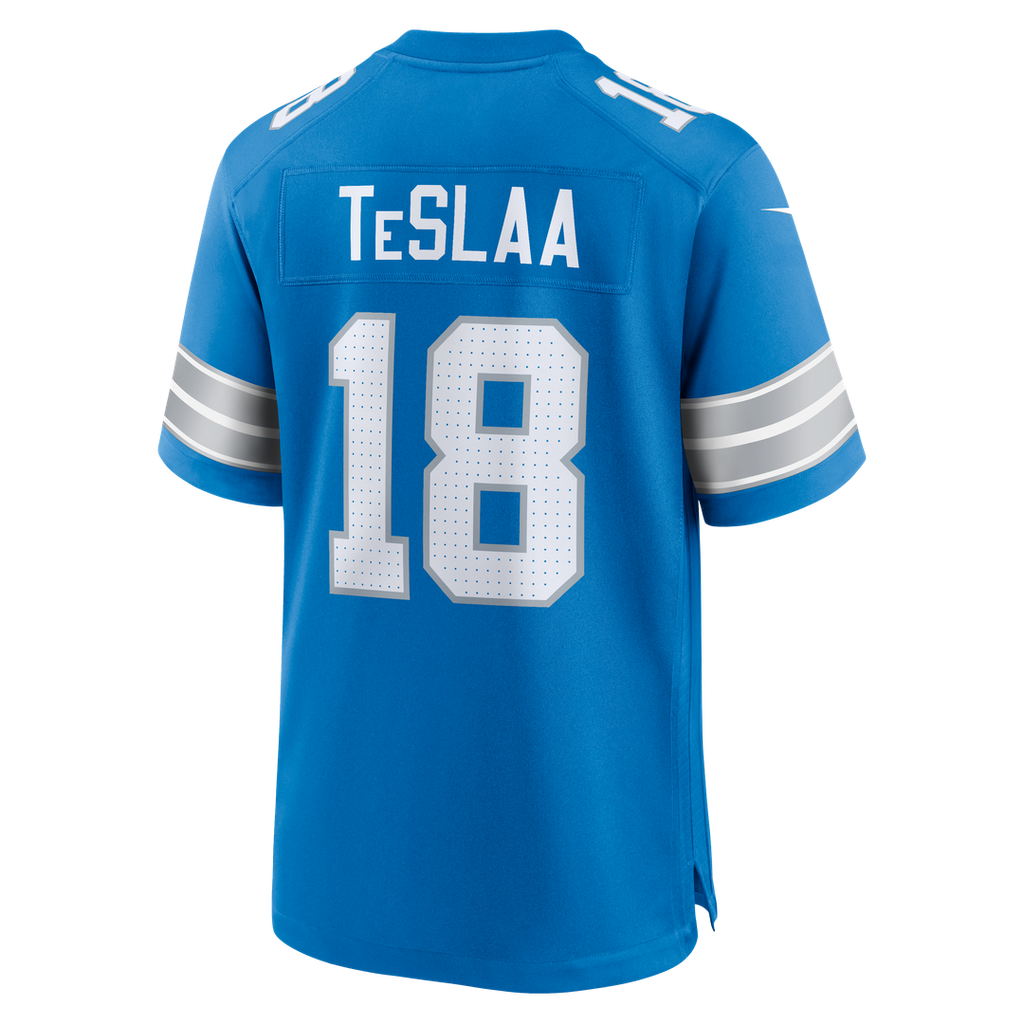Isaac TeSlaa Detroit Lions Black Alternate Game Player Jersey
