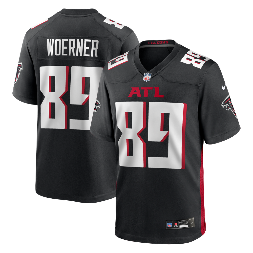 Charlie Woerner Atlanta Falcons Black Game Jersey