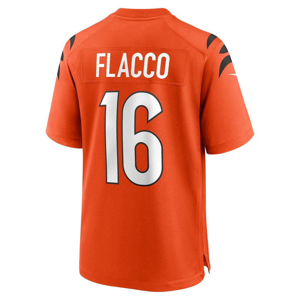 Joe Flacco Cincinnati Bengals Orange Alternate Game Jersey
