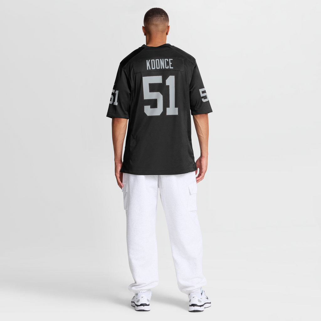 Malcolm Koonce Las Vegas Raiders Black Game Jersey