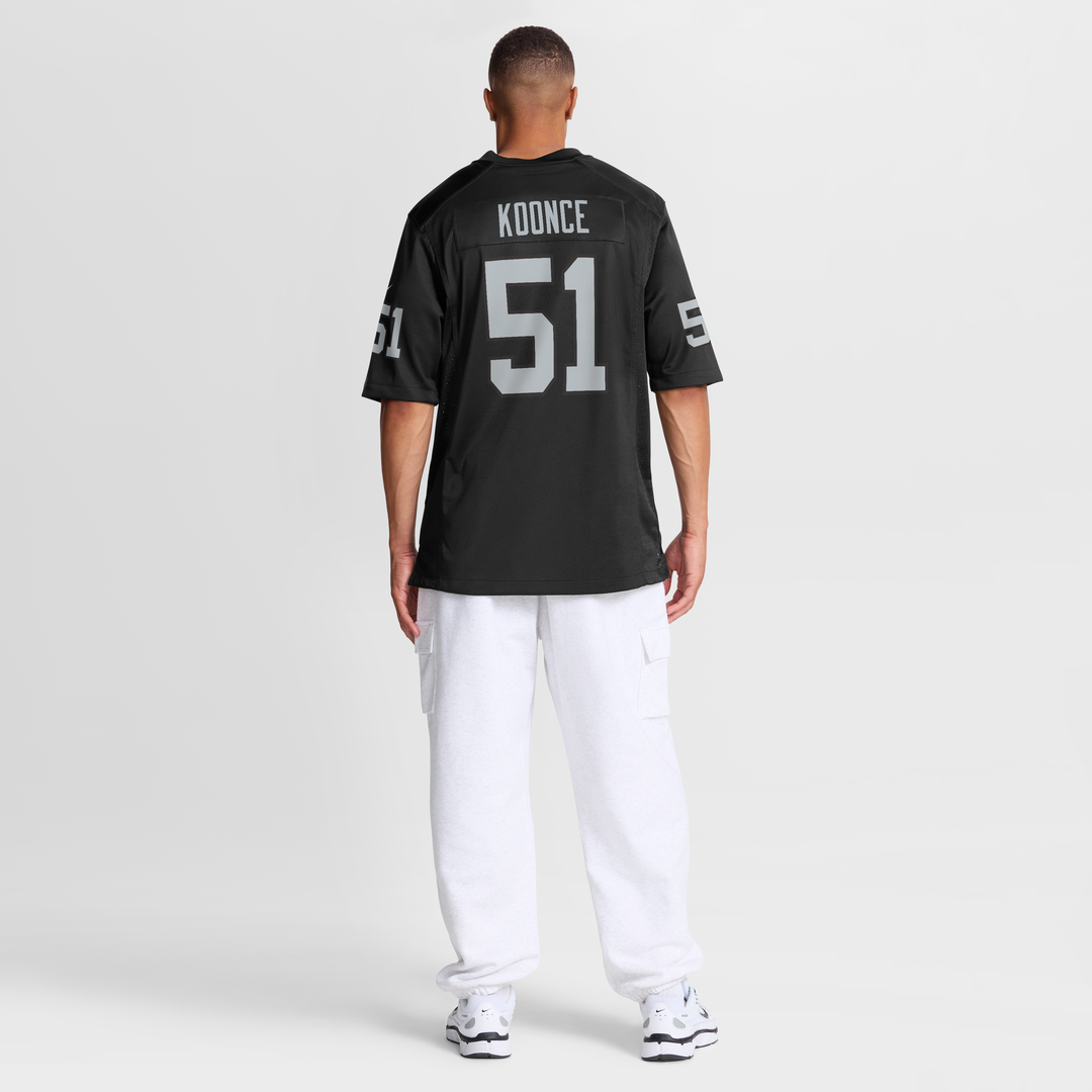 Malcolm Koonce Las Vegas Raiders Black Game Jersey