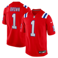 A.J. Brown New England Patriots Red Game Jersey