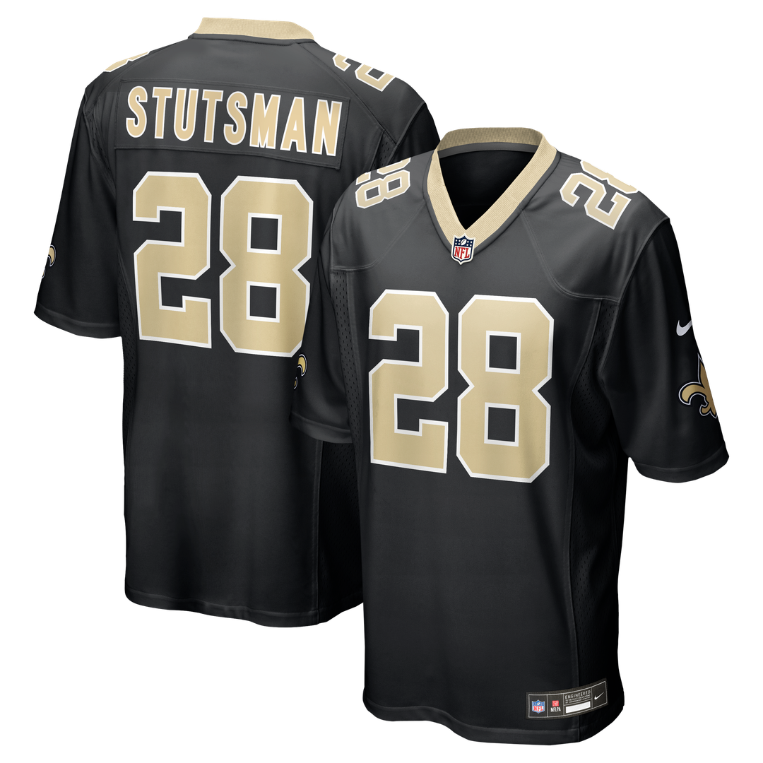 Danny Stutsman New Orleans Saints Black Team Game Jersey